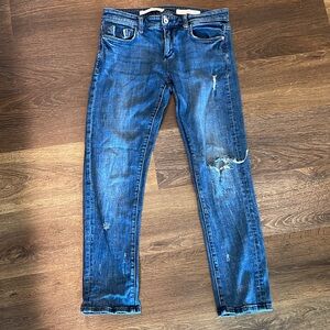 Anthropologie Blue Boyfriend Jeans